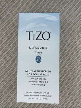 TiZO Ultra Zinc Tinted Mineral Sunscreen SPF 40 - NEW